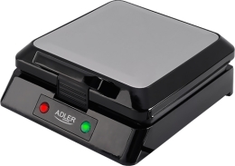 Adler Waffle maker AD 3036 1500 W Number of pastry 4 Belgium Black
