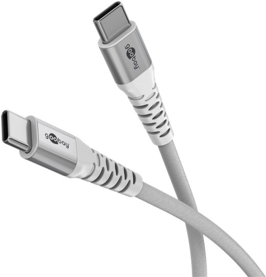 Goobay USB-C Supersoft Textile Cable with Metal Plugs 70194