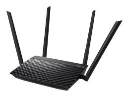 Asus RT-AC1200 v.2 Router 802.11ac 300+867 Mbit/s 10/100 Mbit/s Ethernet LAN (RJ-45) ports 4 Mesh Support No MU-MiMO No No mobile broadband Antenna...