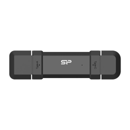 Silicon Power DS72 USB flash drive 250 USB Type-A / USB Type-C 3.2 Gen 2 (3.1 Gen 2) Black