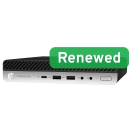 HP Renewed Grade A ProDesk 600 G5 DM Intel Core i3 i3-9100T 8 NVMe Intel UHD Graphics 630 Windows 11 Home
