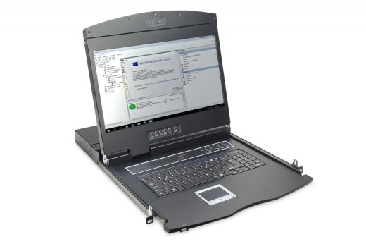 LCD Console 19inch KVM touchpad US keyboard