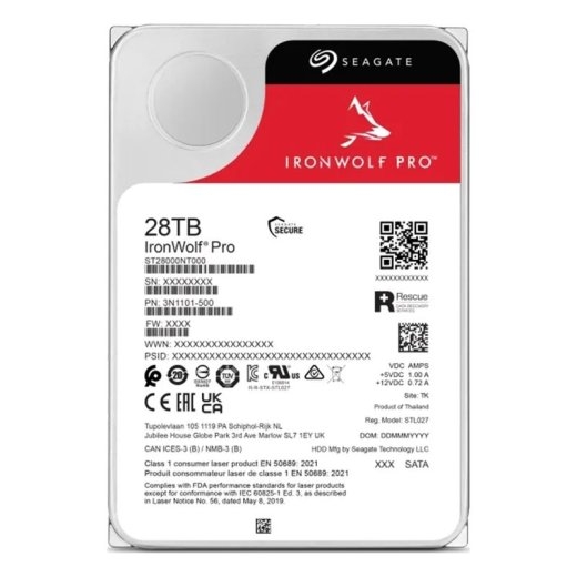 Seagate HDD IronWolf Pro - 28 TB - 3.5" - SATA 6 /s - OEM RECERTIFIED