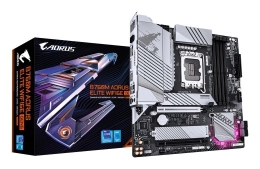 GIGABYTE B760M AORUS ELITE WIFI6E GEN5 Motherboard - Supports 14th Gen. Intel Core CPUs, 12+1+1 phases VRM, up to 5600MHz DDR5, 2xPCIe 4.0 M.2, Wi-...