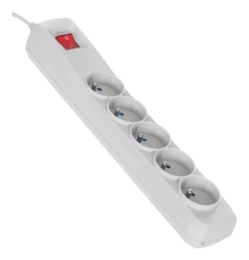 Activejet grey power strip with cord ACJ COMBO /5M/BEZP. AUT/S