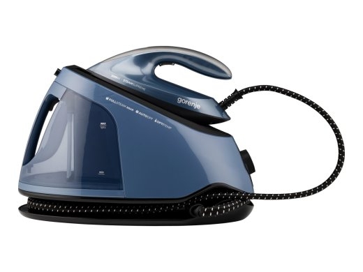 Gorenje Steam Generator Iron SGD3000BBK 3000 W 8 bar 1.5 L Auto power off Vertical steam function Calc-clean function Blue/Black