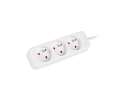 Lanberg Cable Power Strip 3M 3X French Outlets Quality-Grade Copper PS0-03E-0300-W