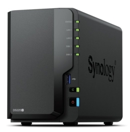 Synology Server DS225+ 2x0HDD J4125 2GB DDR4 1xGbE 1x2,5GbE 3Y