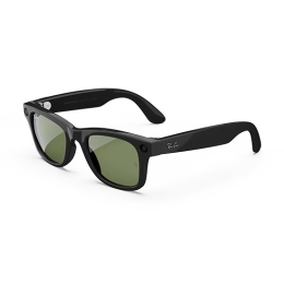 RayBan Meta Wayfarer Gen1 AI Glasses Size L Shiny Black/G15Green