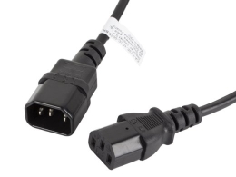 Lanberg IEC 320 C13 to C14 Cable CA-C13E-10CC-0018-BK