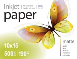 Matte ColorWay PrintPro Photo Paper, 500 sheets 190 g/m² 10x15