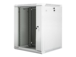 Lanberg Rack cabinet 19" wall-mount 15U/600x600 (flat pack) with glass door WF01-6615-10S Grey