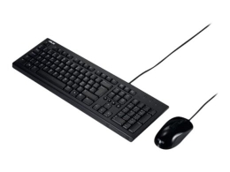 Asus U2000 Keyboard and Mouse Set Wired US Black