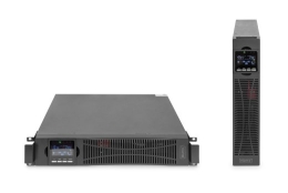 DIGITUS OnLine UPS, rack/tower, 3000VA, 3000W, LCD, 8 x C13, 1 x C19, RS-232, USB, SNMP card (optional), relay card (optional) Digitus OnLine UPS D...