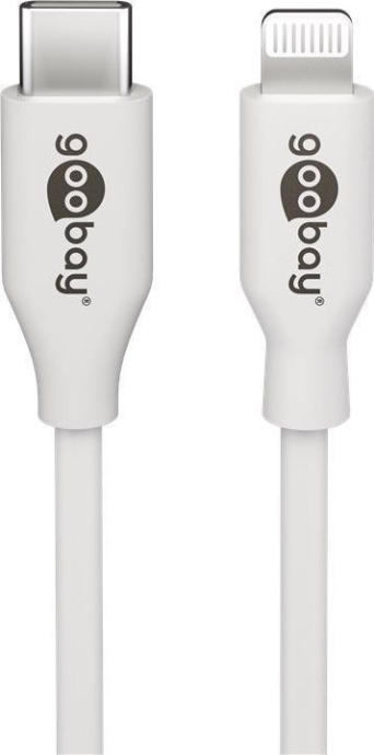 Goobay Lightning - USB-C USB charging and sync cable USB-C to Lightning Apple Lightning male (8-pin) USB-C male