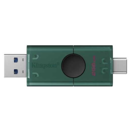 Kingston USB USB flash drive DataTraveler DuoG2 - USB 3.2 Gen 1 - 256 - green / black