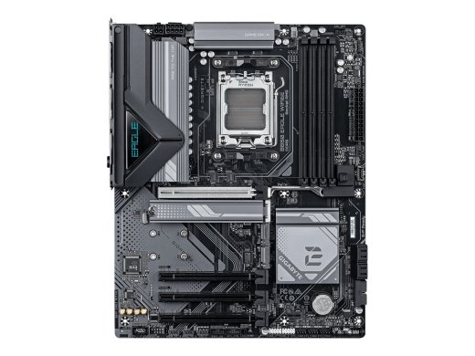 Gigabyte B850 EAGLE WIFI6E Processor family AMD Processor socket AM5 DDR5 Supported hard disk drive interfaces SATA, M.2 Number of SATA connectors 4