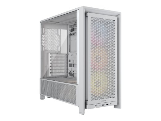 Corsair PC Case Frame 4000D RS ARGB Modular White Mid-Tower