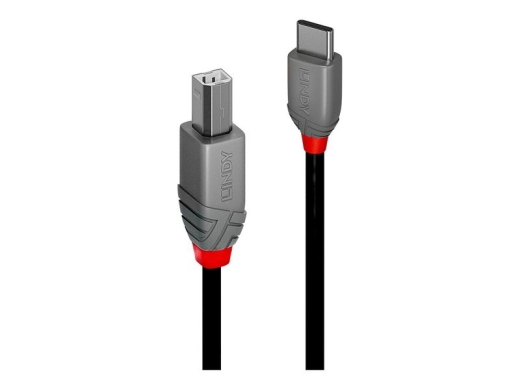 Cable Lindy USB 2.0 Typ C to B Anthra Line 0,5m