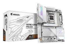 GIGABYTE X870E AORUS PRO ICE Motherboard - Supports AMD Ryzen 9000 CPUs, 16+2+2 Phases Digital VRM, up to 8000MHz DDR5 (OC), 3xPCIe 5.0 + 1xPCIe 4....