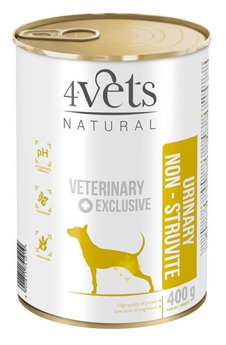 4VETS Natural Urinary No Struvit Dog - wet dog food - 400 g