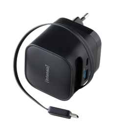 POWER ADAPTER 1XUSB-A/1XUSB-C/BLACK 7806520 INTENSO