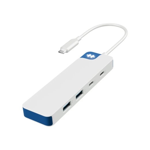 Hyper HyperDrive Flex 4 Port USB-C Combo Hub, White/Blue HD5200BUGL