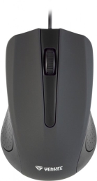 USB wired mouse, 3 buttons, rubberized surface, 1000DPI
