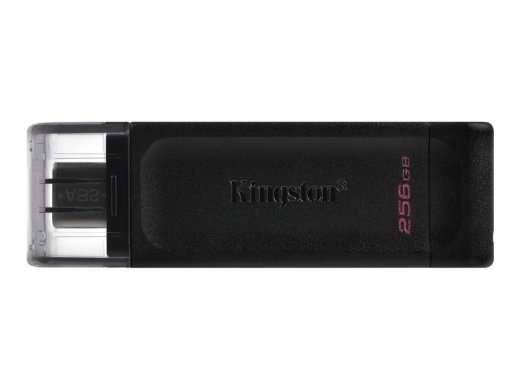 Kingston USB flash drive DataTraveler 70 - USB 3.1 Gen 1 - 256 - black