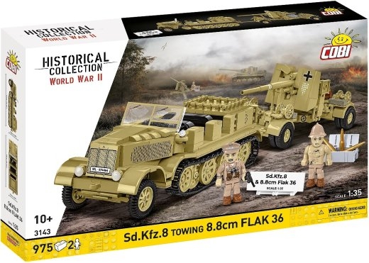 Blocks Sd.Kfz.8 Towing 8.8 cm Flak 36 975 pcs.