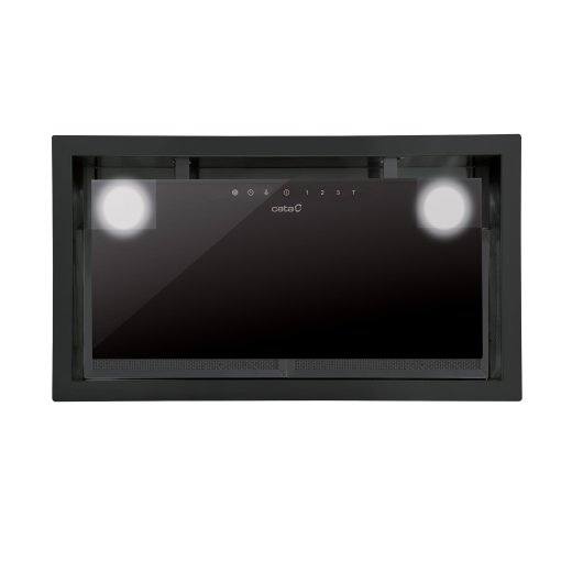 CATA Hood GC DUAL A 45 XGBK Canopy Energy efficiency class A Width 45 cm 820 m³/h Touch control LED Black glass