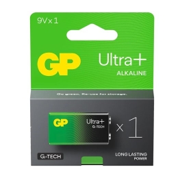 GP Battery ALKALINE BATTERY 6LR61 9V GP ULTRA+ 1PCS.