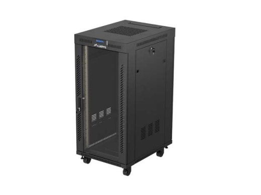 Lanberg FF01-6824-12BL rack cabinet 24U Freestanding rack Black