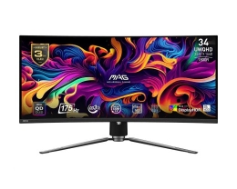 Msi Monitor MAG 341CQP QD-OLED 34 inches/QD-LED/UWQHD/Curved/175Hz/Black