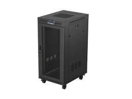 Lanberg FF01-6824-23BL rack cabinet 24U Freestanding rack Black
