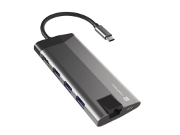 Natec USB-C Multiport Adapter NMP-1690 Grey USB Type-C 0.15 m