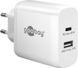 Goobay USB-C PD Dual Fast Charger (45 W) 65412