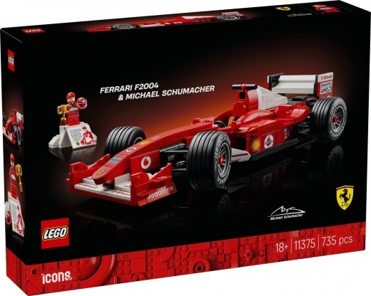 LEGO Icons 11375 Ferrari F2004 and Michael Schumacher