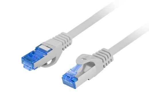 Patchcord cat.6a S/FTP CCA 1.0m grey
