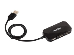 USB Hub 4-PORT LOCUST Black