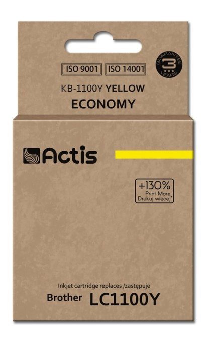 Actis KB-1100Y Ink (replacement for Brother LC1100Y/980Y; Standard; 19 ml; yellow)