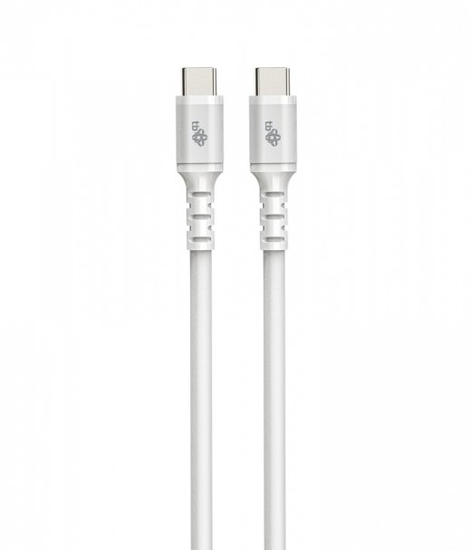 USB C - USB C cable 1m. silicone white