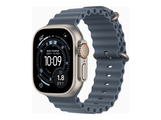 Apple Watch Ultra 3 GPS + Cellular 49mm Natural Titanium Case with Anchor Blue Ocean Band Apple