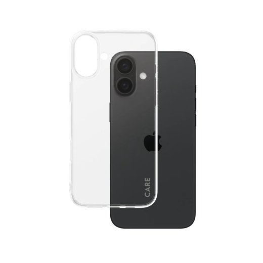 CARE by PanzerGlass Case Fashion X-Ray Soft Basic Back protection Apple iPhone 16 Plus Recycled plastic Transparent