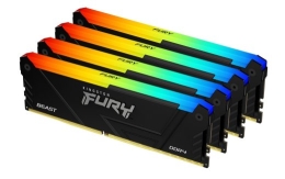 Memory DDR4 Fury Beast RGB 128GB(4*32GB)/3600 CL18