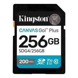Kingston Canvas Go! Plus 256 SD Flash memory class Class 10, UHS-I, U3, V30