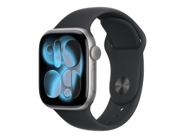 Apple Watch Series 11 GPS + Cellular 42mm Space Grey Aluminium Case with Black Sport Band - M/L Apple