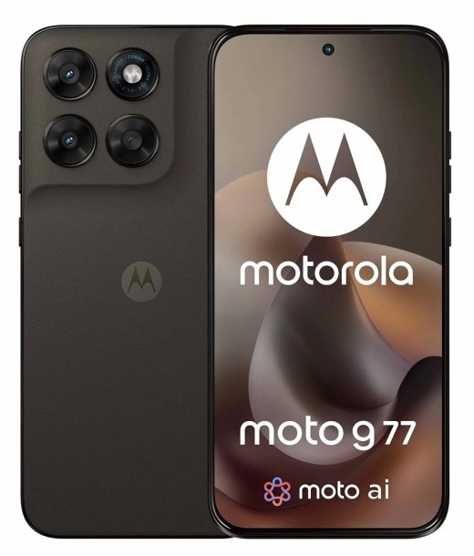 Motorola Moto G77 12/256 smartphone in Pantone Black Olive