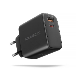 AXAGON GaN wallcharger 2x port (USB-A + USB-C), PD3.0/PPS/QC4+/SFC2.0/AFC/SCP/FCP/Apple, 45W ACU-PQ45