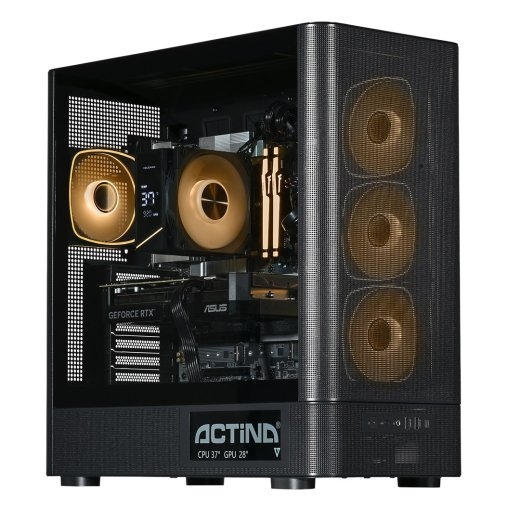 Actina 5901443441922 PC Intel Core Ultra 5 250KF Plus 32 DDR5-SDRAM 1 TB SSD NVIDIA GeForce RTX 5070 Midi Tower Black